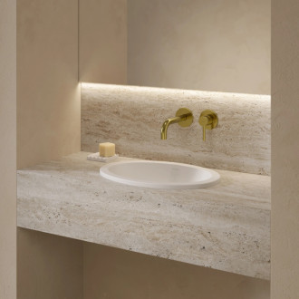 Omnires Shell M+ podstavné umyvadlo, 38 × 25 cm, bílá mat SHELL380UPBM