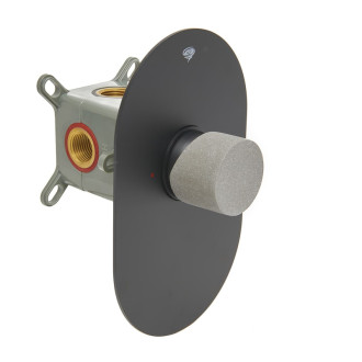 Sprchová baterie SAT Fusion včetně podomítkového tělesa páka beton SATBSFU210BC