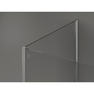 Mexen Kioto Sprchová zástena 110 x 90 x 30 cm, priehľadná, chróm - 800-110-090-221-01-00-030