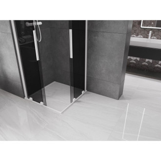 Mexen Velar Duo posuvný sprchový kout 90 x 90 cm, grafit, bílá - 871-090-090-42-20