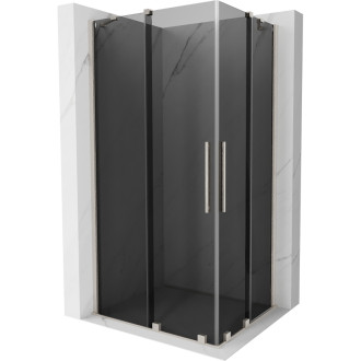 Mexen Velar Duo posuvný sprchovací kút 100 x 90 cm, grafit, kartáčovaný nikel - 871-100-090-42-97
