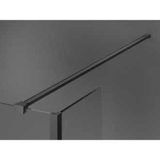 Mexen Kioto Sprchová zástena 125 x 70 x 30 cm, priehľadná, strieborná - 800-125-070-221-95-00-030