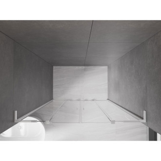 Mexen Velar L Duo posuvné sprchové dvere 160 cm, priehľadné, chróm - 871-160-003-02-01