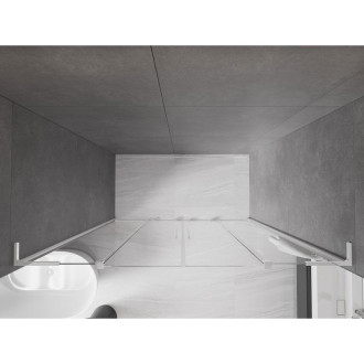 Mexen Velar L Duo posuvné sprchové dvere 180 cm, priehľadné, chróm - 871-180-003-02-01