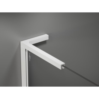 Posuvné sprchové dvere Mexen Velar L Duo 150 cm, matné, biele - 871-150-003-32-20