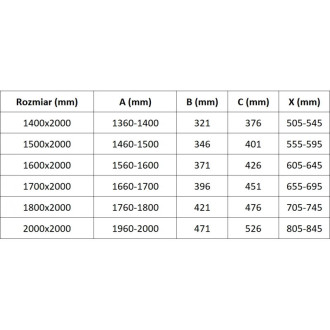 Posuvné sprchové dvere Mexen Velar L Duo 170 cm, matné, kartáčovaná pištoľovo sivá - 871-170-003-32-66