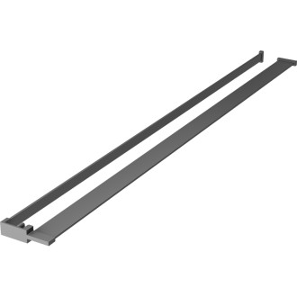 Mexen Držák na ručníky s poličkou pro sprchovou zástěnu grafit metal 800-02-95