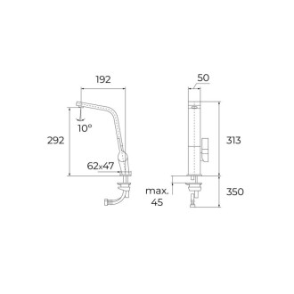 TEKA Kuchyňská baterie s vysokým ramínkem ICC 915 Copper (G1)