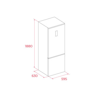TEKA Volně stojící chladnička s mrazničkou RBF 44630 BK