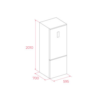 TEKA Volně stojící chladnička s mrazničkou RBF 88680 DSS