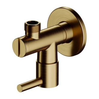 Omnires rohový ventil, staromosaz kartáčovaná 8857BR