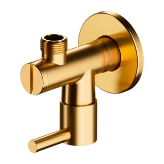 Omnires rohový ventil, zlatá kartáčovaná 8857GLB