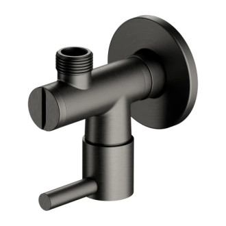 Omnires rohový ventil, grafit kartáčovaný 8857GR