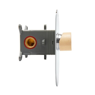 Sprchová baterie SAT Fusion včetně podomítkového tělesa dřevo SATBSFU210DS