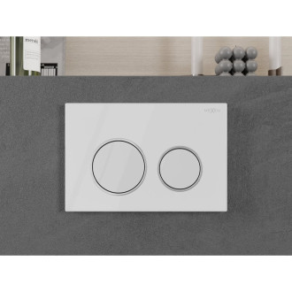 Ovládací tlačítko Mexen Fenix 07 XS, lesklá bílá - 600700