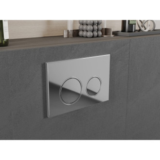 Splachovací tlačítko Mexen Fenix 07 XS, lesklý chrom - 600701