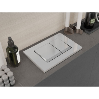 Splachovací tlačítko Mexen Fenix 10 XS, lesklý chrom - 601001