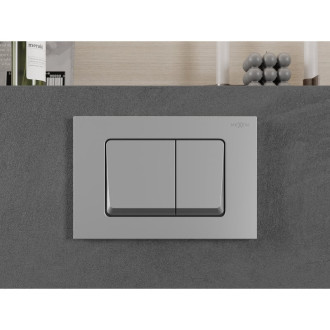 Splachovací tlačítko Mexen Fenix 10 XS, matný chrom - 601002