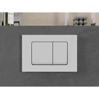 Splachovací tlačítko Mexen Fenix 10 XS, matně bílé - 601020