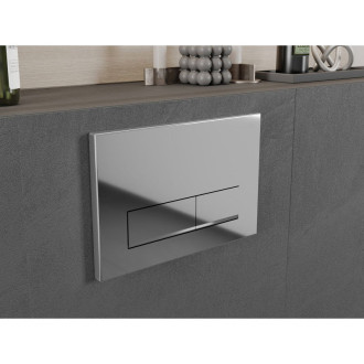 Splachovací tlačítko Mexen Fenix 12, lesklý chrom - 601201