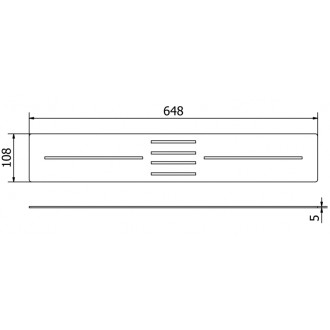 Kryt sprchové vaničky Mexen Toro 130-160 cm, zlatý - 43920050