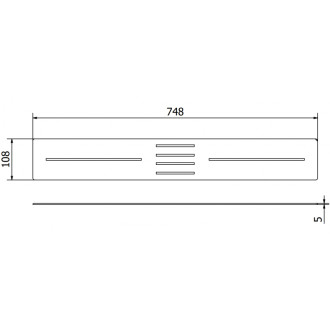 Kryt sprchové vaničky Mexen Toro 170-200 cm, černý - 43930070