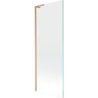 Vaňová zástena Mexen Next L s jedným krídlom 70 x 150 cm, priehľadná, kartáčovaná meď - 895-070-000-03-00-65