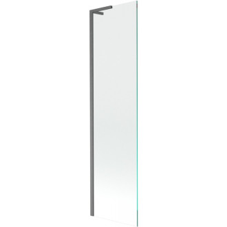 Vaňová zástena Mexen Next L s jedným krídlom 50 x 150 cm, priehľadná, kartáčovaná pištoľovo sivá - 895-050-000-03-00-66