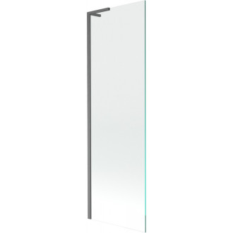 Vaňová zástena Mexen Next L s jedným krídlom 60 x 150 cm, priehľadná, kartáčovaná pištoľovo sivá - 895-060-000-03-00-66
