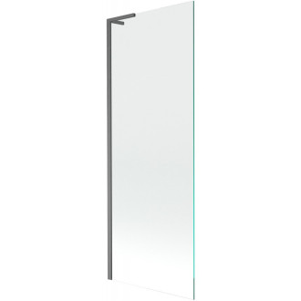 Vaňová zástena Mexen Next L s jedným krídlom 70 x 150 cm, priehľadná, kartáčovaná pištoľovo sivá - 895-070-000-03-00-66