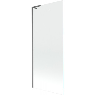 Vaňová zástena Mexen Next L s jedným krídlom 80 x 150 cm, priehľadná, kartáčovaná pištoľovo sivá - 895-080-000-03-00-66