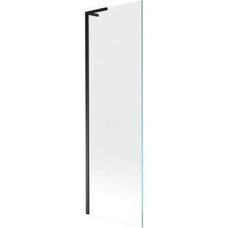Vaňová zástena Mexen Next L s jedným krídlom 60 x 150 cm, priehľadná, čierna - 895-060-000-03-00-70