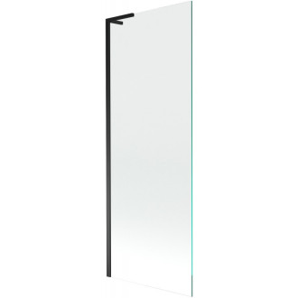 Vaňová zástena Mexen Next L s jedným krídlom 70 x 150 cm, priehľadná, čierna - 895-070-000-03-00-70