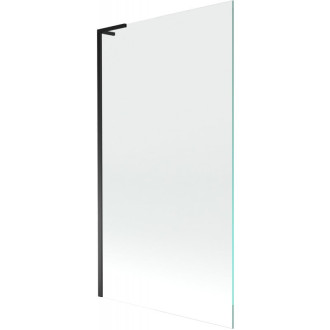 Vaňová zástena Mexen Next L s jedným krídlom 100 x 150 cm, priehľadná, čierna - 895-100-000-03-00-70