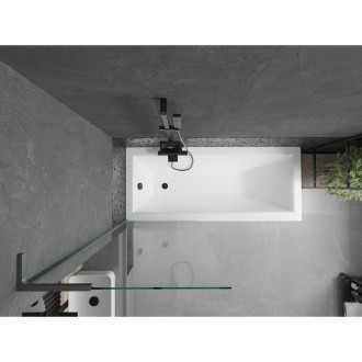 Vaňová zástena Mexen Next L s jedným krídlom 70 x 150 cm, priehľadná, strieborná - 895-070-000-03-00-95