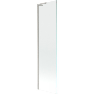 Vaňová zástena Mexen Next L s jedným krídlom 50 x 150 cm, priehľadná, kartáčovaný nikel - 895-050-000-03-00-97