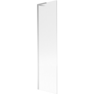 Vaňová zástena Mexen Next L s jedným krídlom 50 x 150 cm, pruhy, chróm - 895-050-000-03-09-01