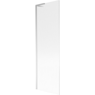 Vaňová zástena Mexen Next L s jedným krídlom 60 x 150 cm, pruhy, chróm - 895-060-000-03-09-01
