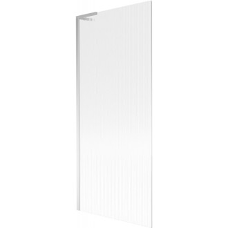 Vaňová zástena Mexen Next L s jedným krídlom 80 x 150 cm, pruhy, chróm - 895-080-000-03-09-01