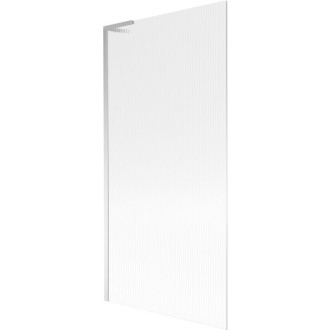 Vaňová zástena Mexen Next L s jedným krídlom 90 x 150 cm, pruhy, chróm - 895-090-000-03-09-01