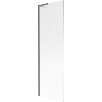 Vaňová zástena Mexen Next L s jedným krídlom 60 x 150 cm, pruhy, kartáčovaná pištoľovo sivá - 895-060-000-03-09-66