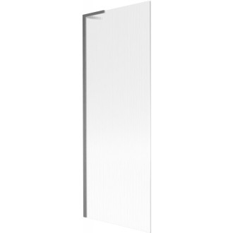 Vaňová zástena Mexen Next L s jedným krídlom 70 x 150 cm, pruhy, kartáčovaná pištoľovo sivá - 895-070-000-03-09-66