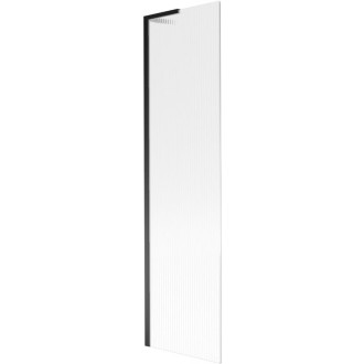 Vaňová zástena Mexen Next L s jedným krídlom 50 x 150 cm, pruhy, čierna - 895-050-000-03-09-70