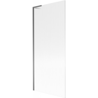 Vaňová zástena Mexen Next L s jedným krídlom 80 x 150 cm, pruhy, strieborná - 895-080-000-03-09-95