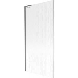 Vaňová zástena Mexen Next L s jedným krídlom 90 x 150 cm, pruhy, strieborná - 895-090-000-03-09-95