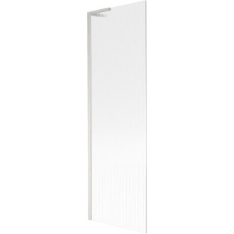 Vaňová zástena Mexen Next L s jedným krídlom 60 x 150 cm, pruhy, kartáčovaný nikel - 895-060-000-03-09-97