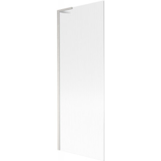 Vaňová zástena Mexen Next L s jedným krídlom 70 x 150 cm, pruhy, kartáčovaný nikel - 895-070-000-03-09-97