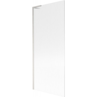 Vaňová zástena Mexen Next L s jedným krídlom 80 x 150 cm, pruhy, kartáčovaný nikel - 895-080-000-03-09-97