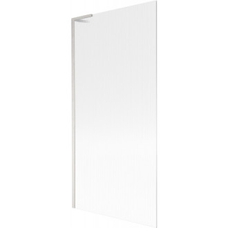 Vaňová zástena Mexen Next L s jedným krídlom 90 x 150 cm, pruhy, kartáčovaný nikel - 895-090-000-03-09-97