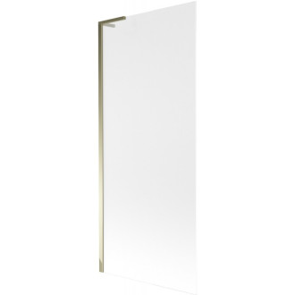Vaňová zástena Mexen Next L s jedným krídlom 80 x 150 cm, matná, zlatá - 895-080-000-03-30-50